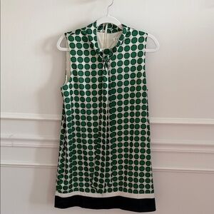 TCEC Green Polka Dot Mini Dress